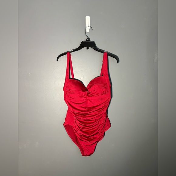 Bond-Eye Australia Red One Piece Swimsuit Size 10 - Picture 2 of 6